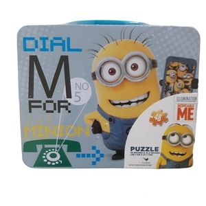 Minion Lunch Box Dial M for Minion Puzzle 48pc New